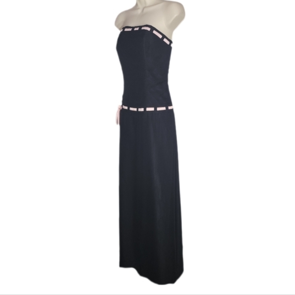 Forever Yours Gown Strapless Prom Maxi Black Size 10 - Picture 3 of 13